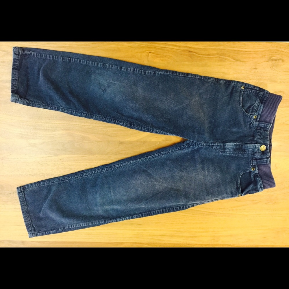 Blue Cotton Corduroy Pants Kids 8